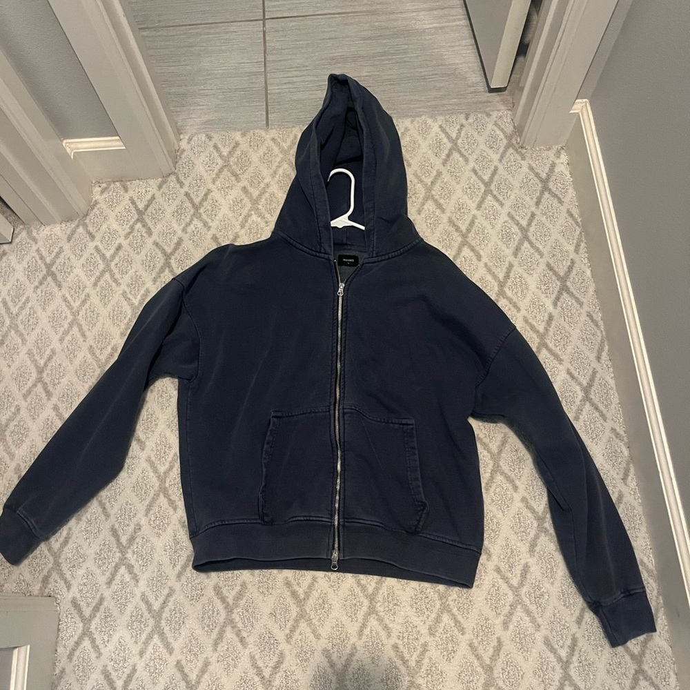 h:ours Dark Blue Kids Hoodie Jacket